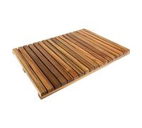 5Five - Alfombra de baño de Listones de Madera de Acacia (56 x 36 cm) - Antideslizante, Resistente a la Humedad, fácil de Limpiar - Accesorio de baño