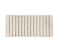 5five - Alfombra de Microfibra a Rayas 50x120cm Blanca