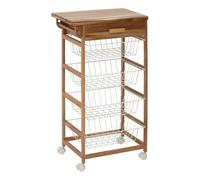 5five - aparador de acacia 50x34.5x88.8cm 4 niveles