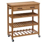 5five - aparador de bambú "linha", grande, 2 cajones