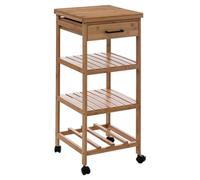 5five - aparador "linha" mediano de bambú de 3 niveles