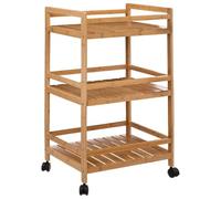 5five - aparador "linha" mediano de bambú de 3 niveles