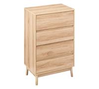 5five - arcón de 4 cajones Efecto Roble Natural abana