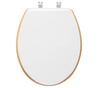 5five - Asiento de Inodoro de Madera Blanca Modern Color