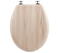 5five - Asiento de Inodoro Efecto Madera Natural en Madera