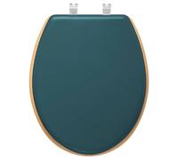 5five - Asiento de Madera para Inodoro Modern Color Azul petróleo