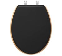 5five - asiento de madera para inodoro "modern color" en gris marengo