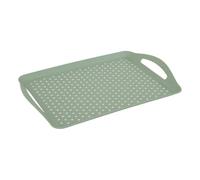 5five - bandeja de polietileno 45,5x31,5cm verde antideslizante