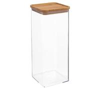 5five - caja cuadrada "eske" con tapa de bambú 2l