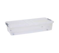 5Five - Caja de almacenamiento de plástico FLIP'N BED - 33 L - 76,5 x 37,5 x 16 cm - Organizador para el hogar, caja de almacenamiento multiusos, accesorio práctico
