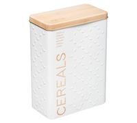5five - caja de cereales metálica de 750 g "scandinave nature" blanca