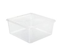 5five - caja de plástico transparente "simply+" 9,2l