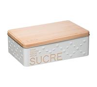 5five - caja metálica para terrones de azúcar "scandinavian nature" blanca