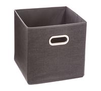 JJA Caja organizadora para estantería, gris oscuro, 31x31 cm