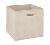 5Five Caja organizadora para estantería, de polipropileno, color beige, 31x31x31 cm