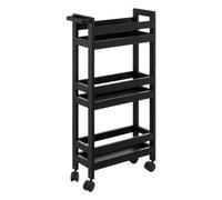 5five - Carro colorama con Ruedas, 3 Niveles, Negro Kohl