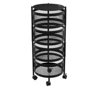 5five - carro "mayaj" con ruedas, 3 niveles, negro