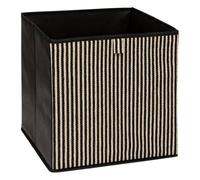 5Five - Cesta de almacenaje de poliéster negra MIX’N MODUL - 31 x 31 x 31 cm - Organizador para el hogar, caja de almacenaje multiusos, accesorio práctico