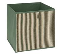 5Five - Cesta de almacenaje de poliéster verde MIX’N MODUL - 31 x 31 x 31 cm - Organizador para el hogar, caja de almacenaje multiusos, accesorio práctico