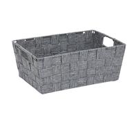 5Five - Cesta de almacenaje Gris Lise de poliéster y Acero - 5 l - 28 x 20 x 11 cm - Organizador para el hogar, Caja de almacenaje Multiusos, Accesorio
