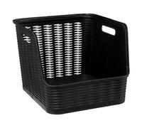 5five - Cesta de apertura frontal 21 L, color negro