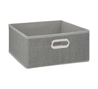 5five - cesta de tela "mix n modul" 31x15cm gris claro moteado