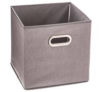 5five - cesta de tela "mix n modul" 31x31cm gris claro jaspeado