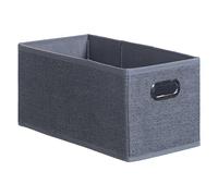 5five - cesta de tela "mix n modul" gris oscuro jaspeado 15x31cm