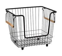 5five - cesta metálica grande apilable "blackwood