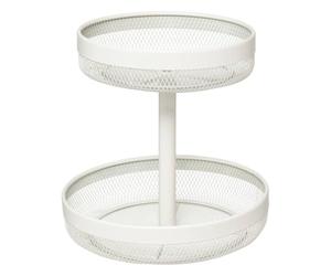 5five - cesta metálica "mayaj" de 2 pisos beige