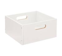 5five - cesta "mix n modul" 31x15cm madera blanca