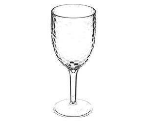 5five - copa de vino martillada "estiva", transparente