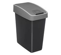 5five - cubo de plástico con 2 aberturas 45l gris