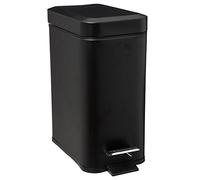 5five - Cubo Rectangular Cierre Suave Acero Inoxidable 5l Negro