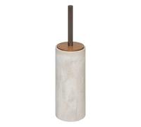 5five - Escobilla de baño Efecto mármol - Beige - D 9,6 x H 37 cm - para baño, Inodoro