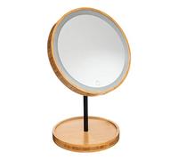5five - Espejo con Soporte led 18cm bambú