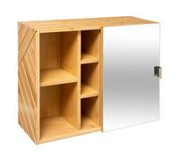 5five - Espejo corredizo de bambú Bath n modul