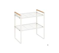 5five - estante de 2 niveles bálsamo blanco l33cm