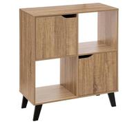 5five - Estante de Puerta ceda con 4 Compartimentos, Efecto Madera Natural