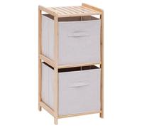 5Five - Estante Tidy Box de bambú Beige - 35 x 33 x 78,4 cm - Organizador para el hogar, salón, Dormitorio y Oficina