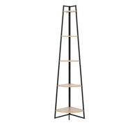 5five - estantería esquinera aliaj 5 Niveles 180cm Efecto Madera