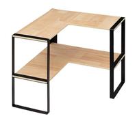 5five - estantería esquinera de 2 niveles "blackwood