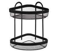 5five - estantería esquinera de 2 niveles "mayaj" negra