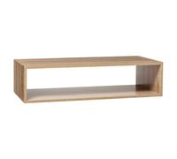 5five - estantería rectangular angular baja "mix n modul" efecto roble natural