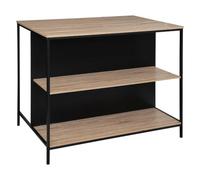 5five - Isla Bar aliaj con almacenaje en Efecto Roble Natural