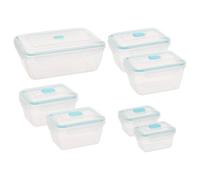 5Five - Juego de recipientes transparentes - Almacenamiento de alimentos, accesorio de cocina