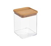 5five - lata cuadrada "eske" con tapa de bambú 1l