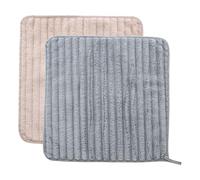 5five - lote de 2 paños de microfibra de 30 x 30 cm, color gris