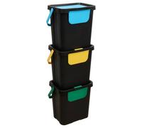 5five - lote de 3 cubos de clasificación de 24l