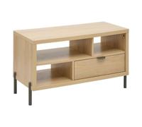5five - Mesa baja rectangular alvo 39,5 x 92,5 cm, color beige